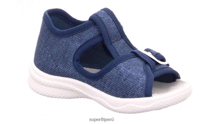 educación física Superfit bebés polly - pantufla con cierre de velcro océano V06L2464 zapatillas