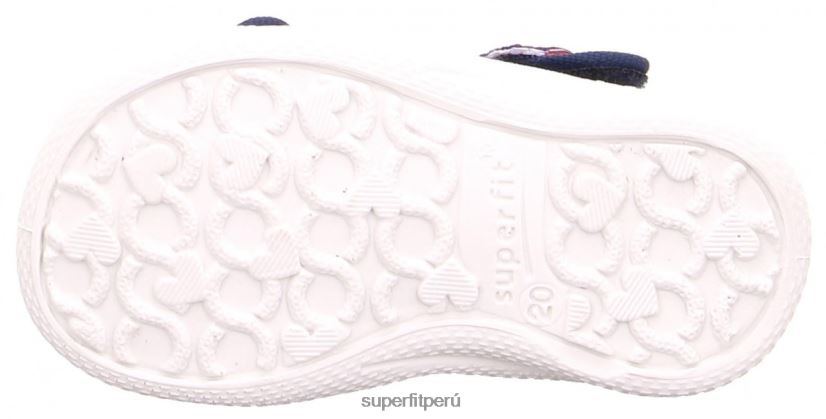 educación física Superfit bebés polly - pantufla con cierre de velcro océano V06L2464 zapatillas