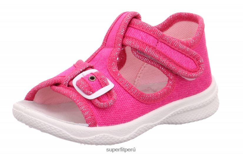 educación física Superfit bebés polly - pantufla con cierre de velcro rosa V06L24163 zapatillas