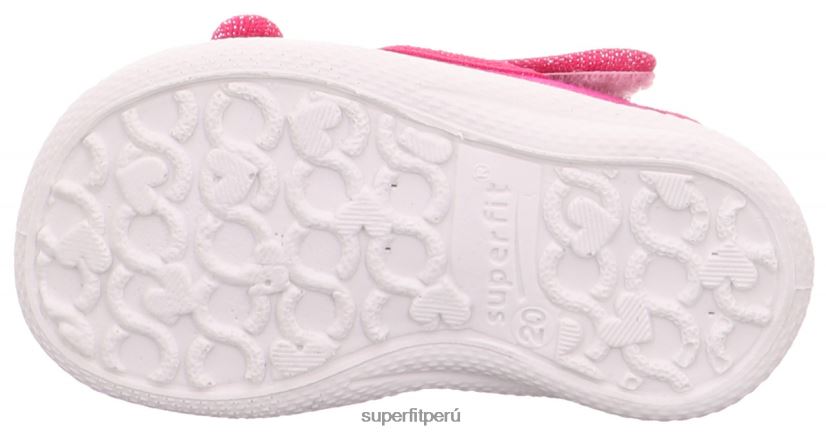 educación física Superfit bebés polly - pantufla con cierre de velcro rosa V06L24163 zapatillas
