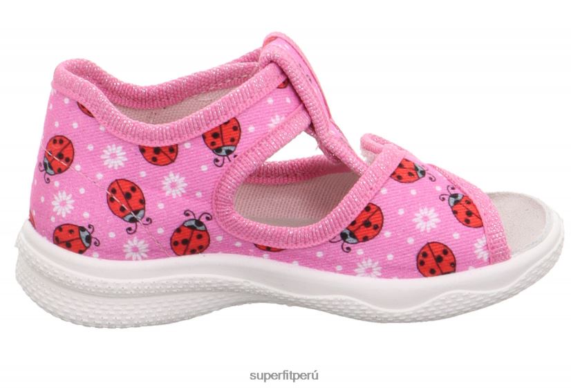 educación física Superfit bebés polly - pantufla con cierre de velcro rosa/multicolor V06L2476 zapatillas