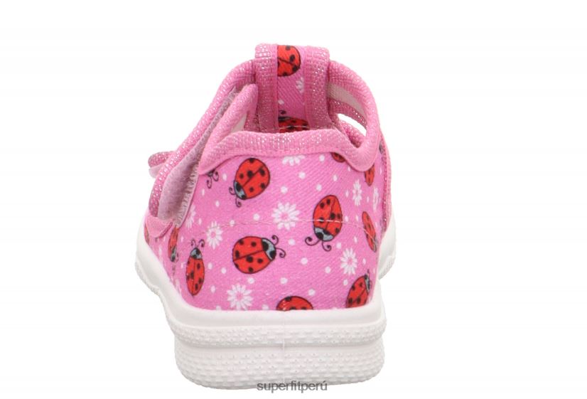 educación física Superfit bebés polly - pantufla con cierre de velcro rosa/multicolor V06L2476 zapatillas