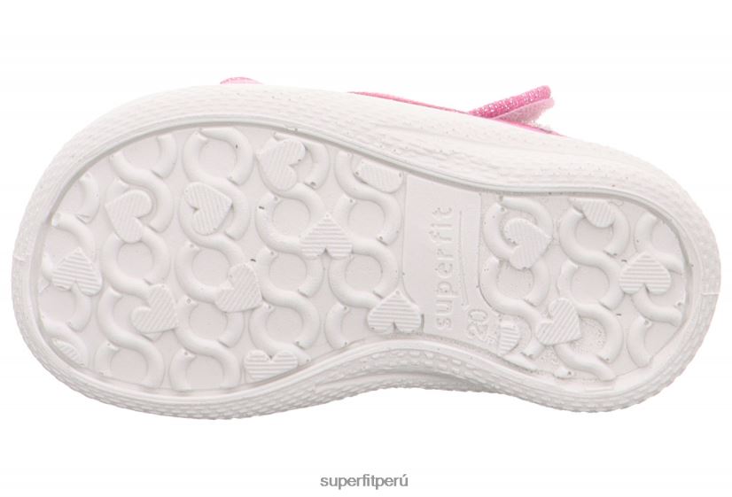 educación física Superfit bebés polly - pantufla con cierre de velcro rosa/multicolor V06L2476 zapatillas