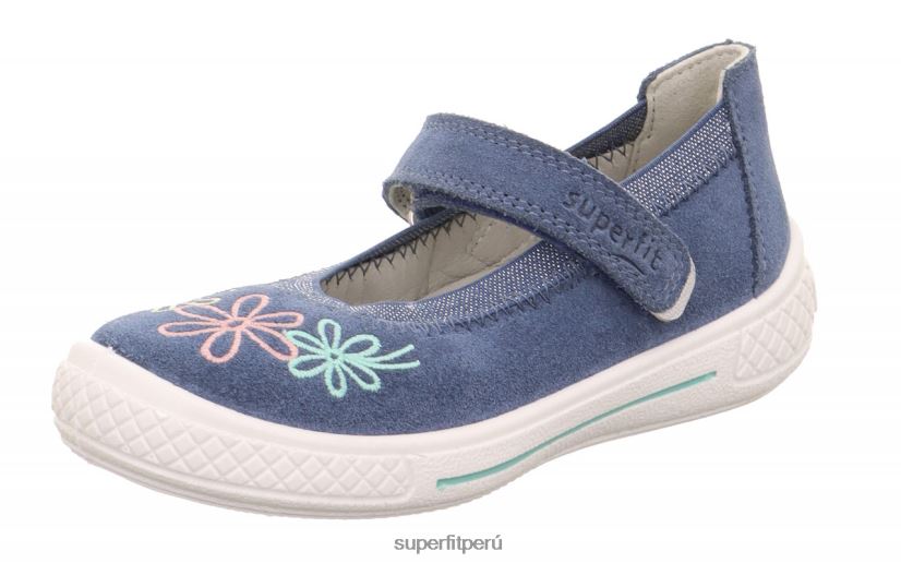educación física Superfit niños pequeños tensy - bailarina con cierre de velcro azul V06L24607 bailarinas