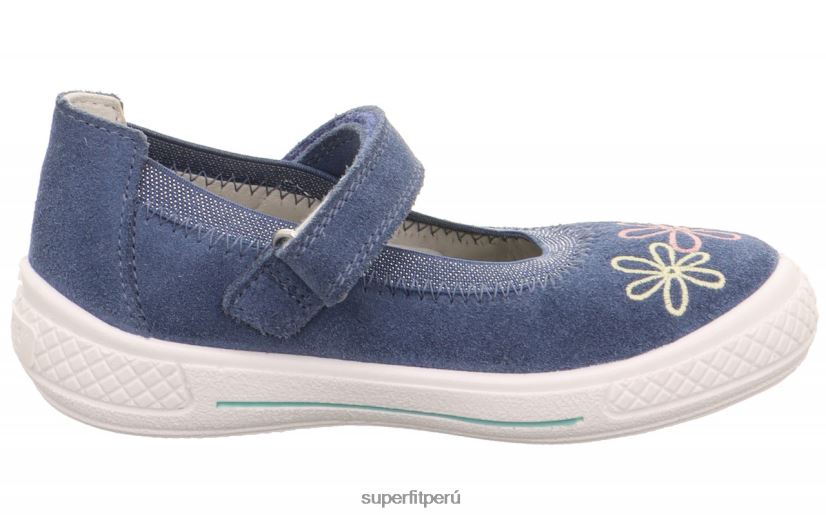 educación física Superfit niños pequeños tensy - bailarina con cierre de velcro azul V06L24607 bailarinas