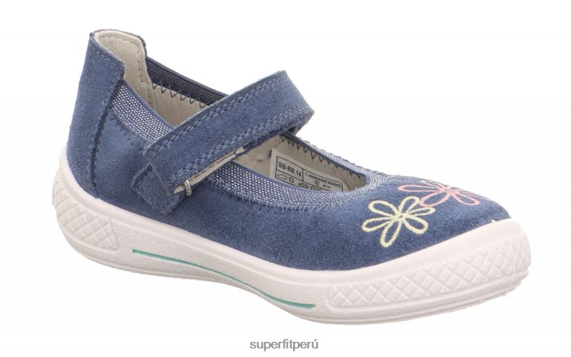 educación física Superfit niños pequeños tensy - bailarina con cierre de velcro azul V06L24607 bailarinas