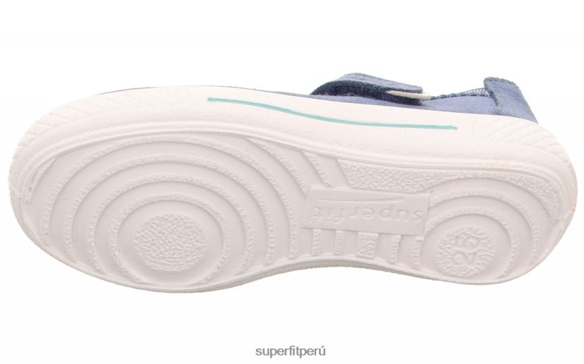 educación física Superfit niños pequeños tensy - bailarina con cierre de velcro azul V06L24607 bailarinas