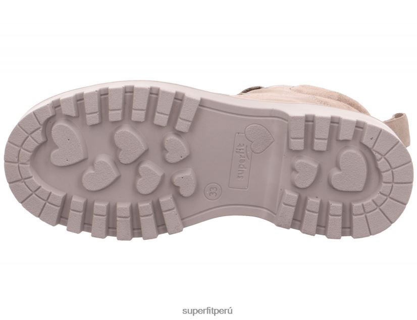 educación física Superfit niños pequeños abby - bota con cremallera beige V06L24704 botas