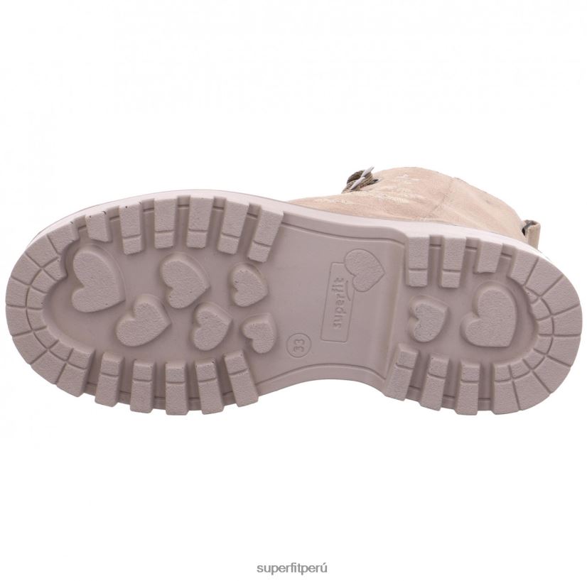 educación física Superfit niños pequeños abby - bota con cremallera beige V06L24755 botas