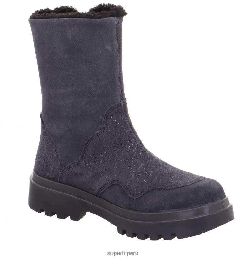 educación física Superfit niños pequeños abby - bota con cremallera gris V06L24745 botas