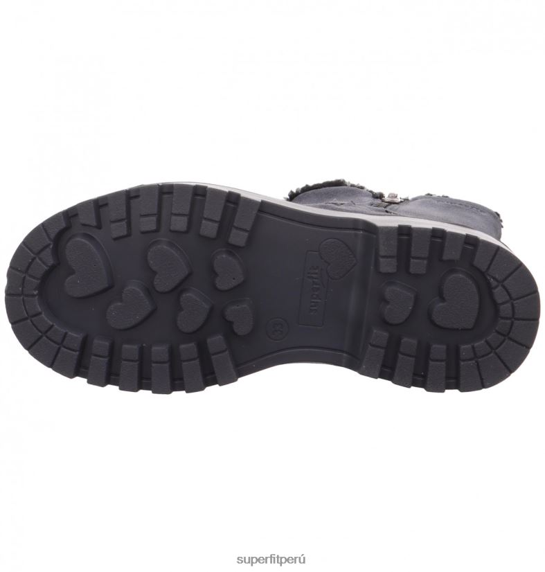 educación física Superfit niños pequeños abby - bota con cremallera gris V06L24745 botas