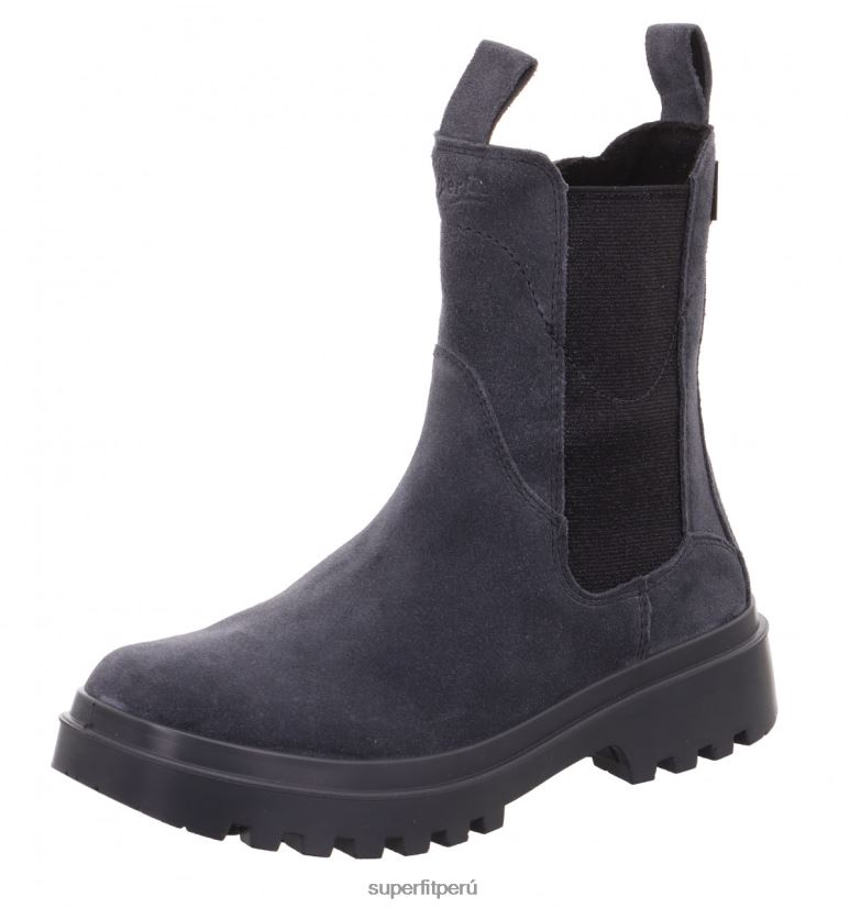 educación física Superfit niños pequeños abby - bota con cremallera gris negro V06L24728 botas