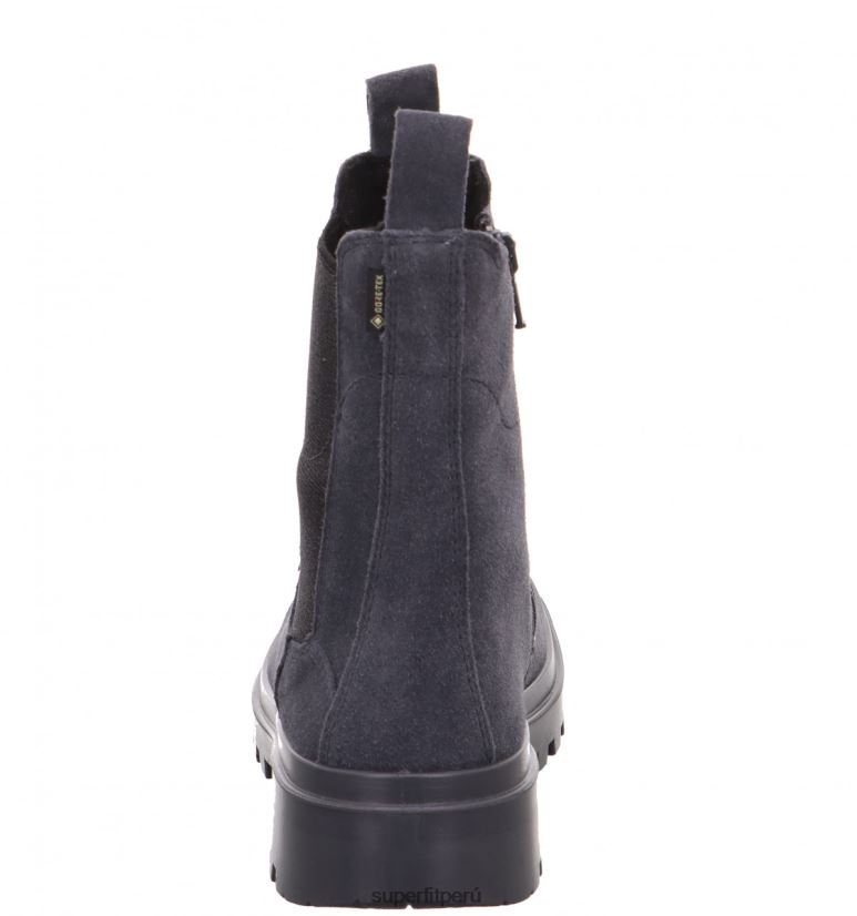 educación física Superfit niños pequeños abby - bota con cremallera gris negro V06L24728 botas