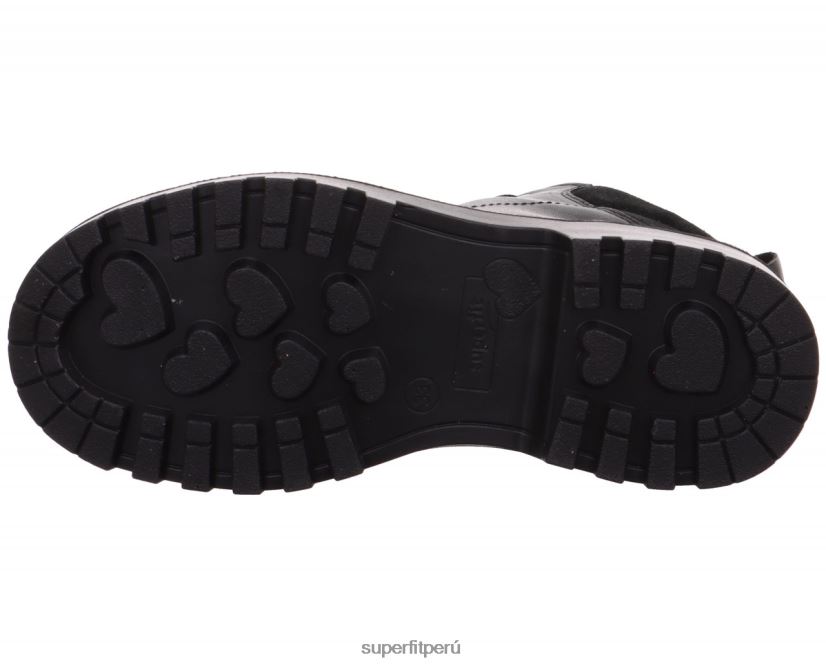 educación física Superfit niños pequeños abby - bota con cremallera negro V06L24730 botas