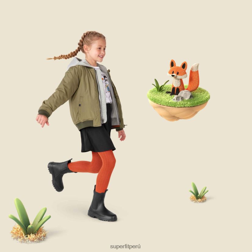 educación física Superfit niños pequeños abby - bota con cremallera negro V06L24744 botas