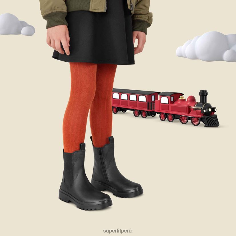 educación física Superfit niños pequeños abby - bota con cremallera negro V06L24744 botas