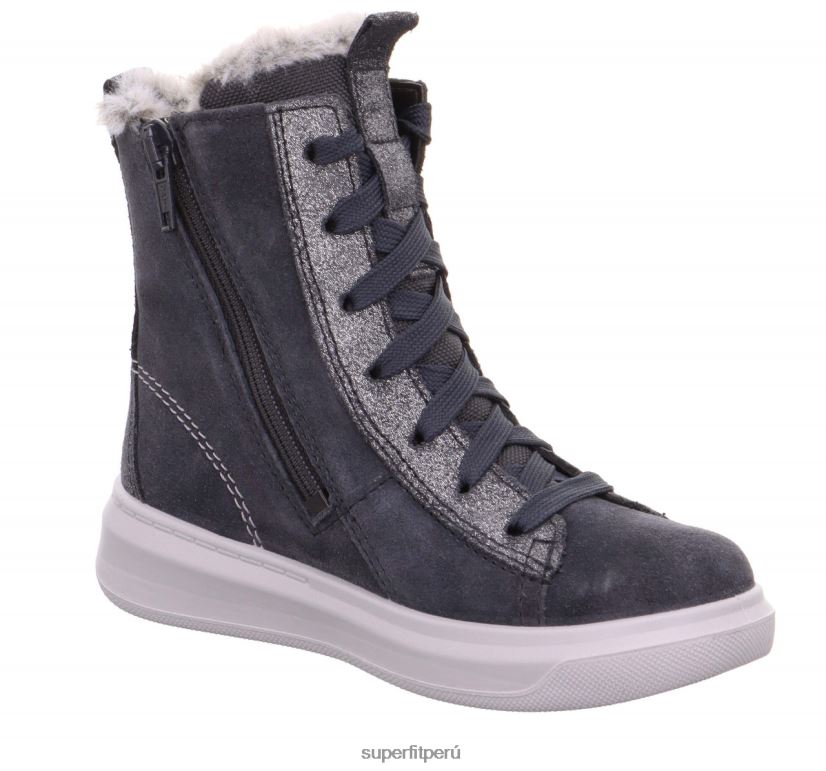 educación física Superfit niños pequeños cosmo - bota con cremallera gris V06L24763 botas
