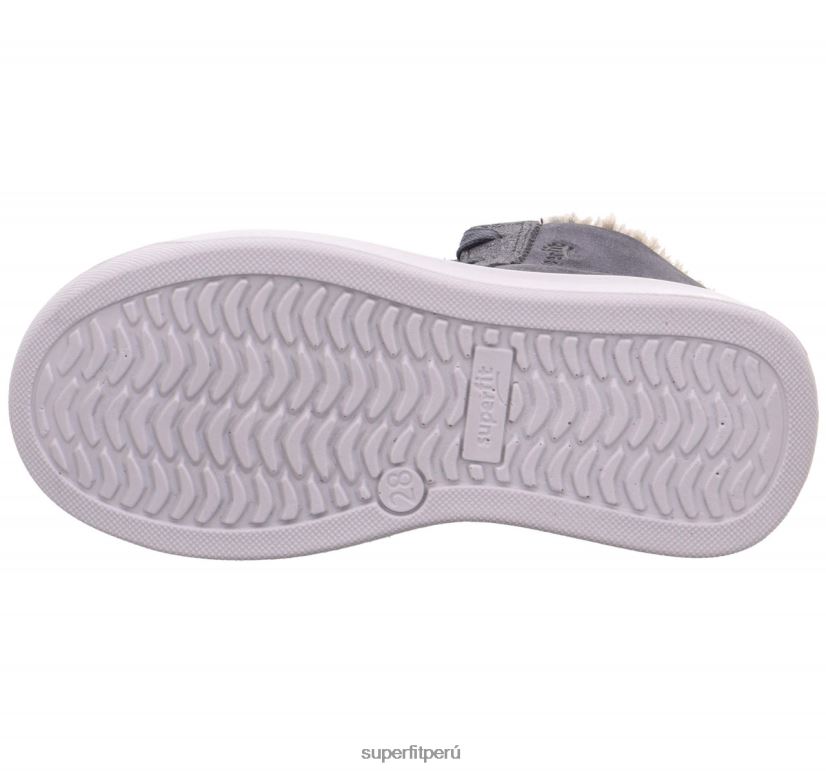 educación física Superfit niños pequeños cosmo - bota con cremallera gris V06L24763 botas