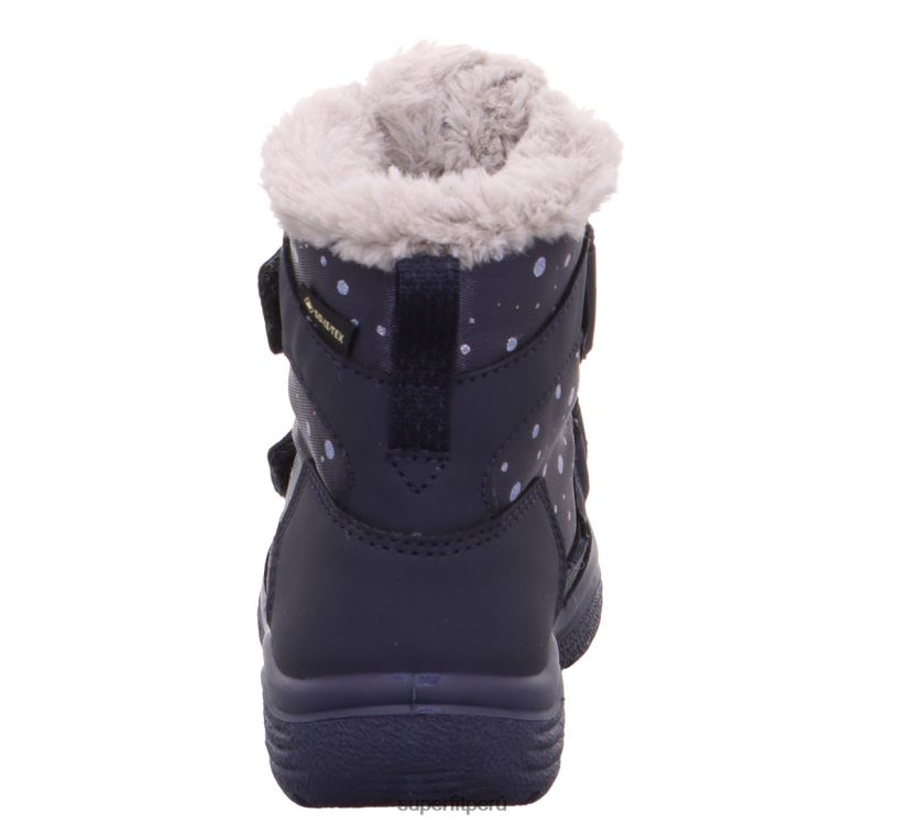 educación física Superfit niños pequeños crystal - bota con cierre de velcro azul/gris claro V06L24696 botas