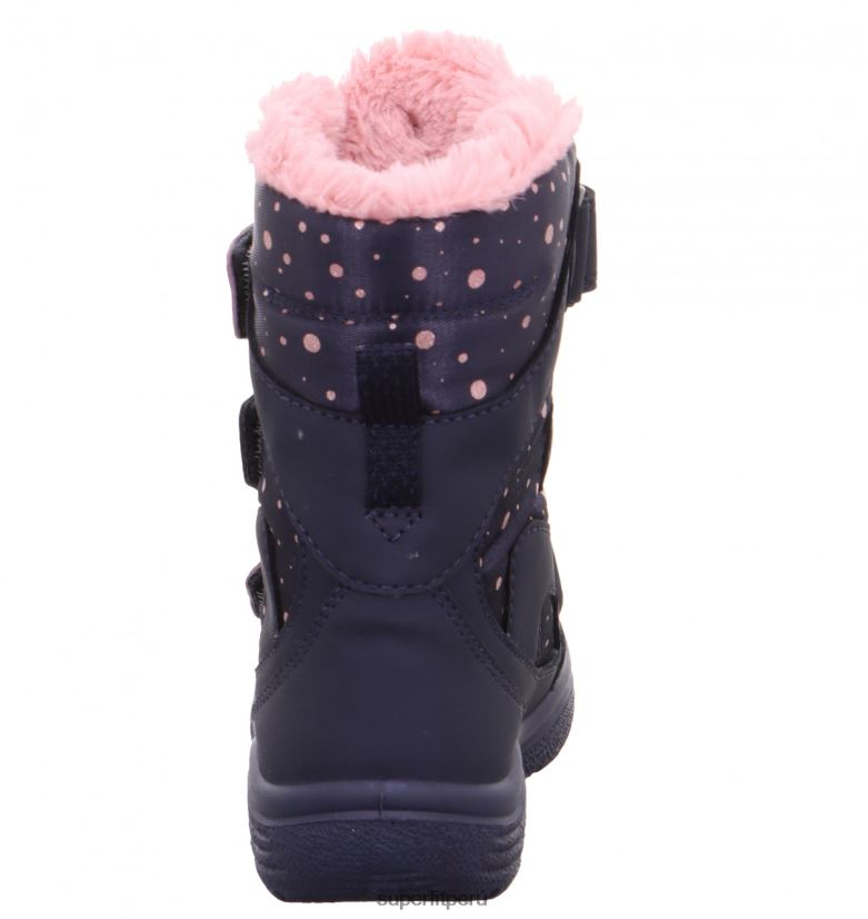 educación física Superfit niños pequeños crystal - bota con cierre de velcro azul rosado V06L24712 botas