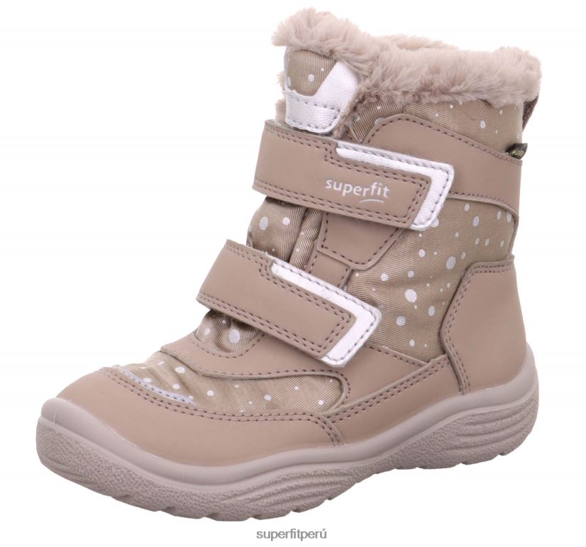 educación física Superfit niños pequeños crystal - bota con cierre de velcro beige V06L24749 botas