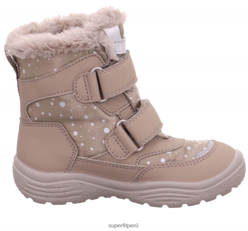 educación física Superfit niños pequeños crystal - bota con cierre de velcro beige V06L24749 botas