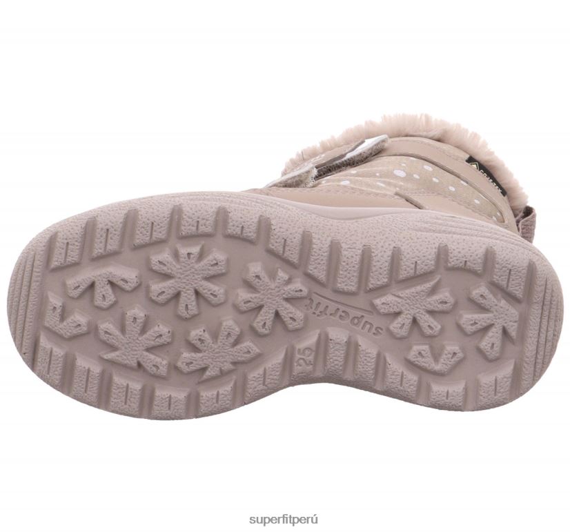 educación física Superfit niños pequeños crystal - bota con cierre de velcro beige V06L24749 botas