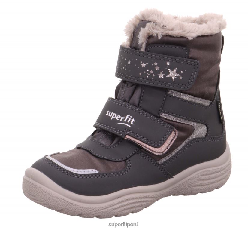 educación física Superfit niños pequeños crystal - bota con cierre de velcro gris/beige V06L24715 botas