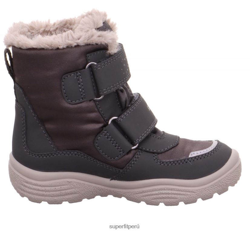 educación física Superfit niños pequeños crystal - bota con cierre de velcro gris/beige V06L24715 botas