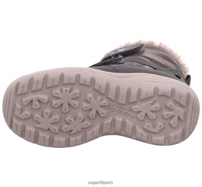 educación física Superfit niños pequeños crystal - bota con cierre de velcro gris/beige V06L24715 botas
