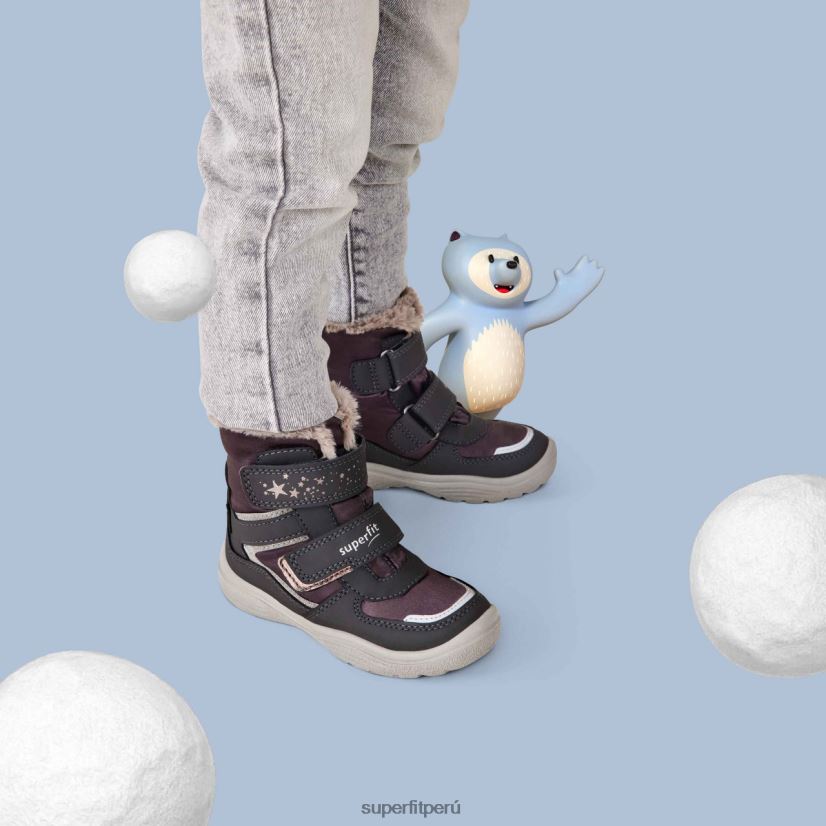 educación física Superfit niños pequeños crystal - bota con cierre de velcro gris/beige V06L24715 botas