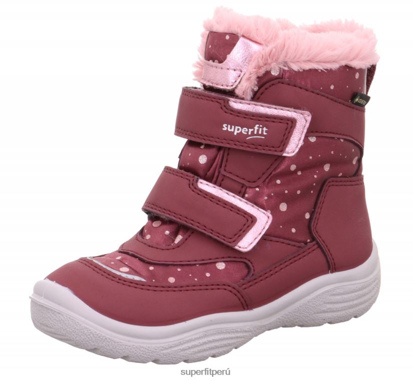 educación física Superfit niños pequeños crystal - bota con cierre de velcro rosa V06L24732 botas