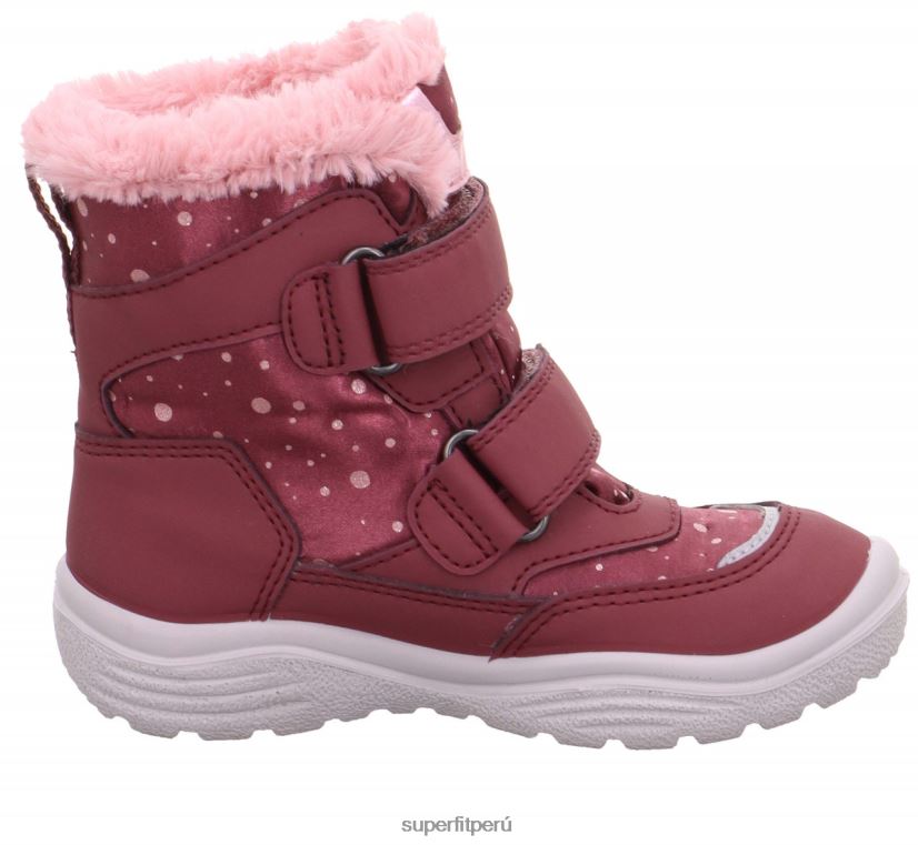 educación física Superfit niños pequeños crystal - bota con cierre de velcro rosa V06L24732 botas