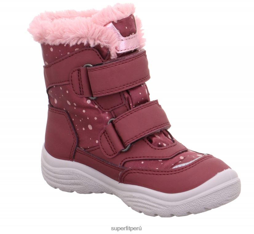 educación física Superfit niños pequeños crystal - bota con cierre de velcro rosa V06L24732 botas