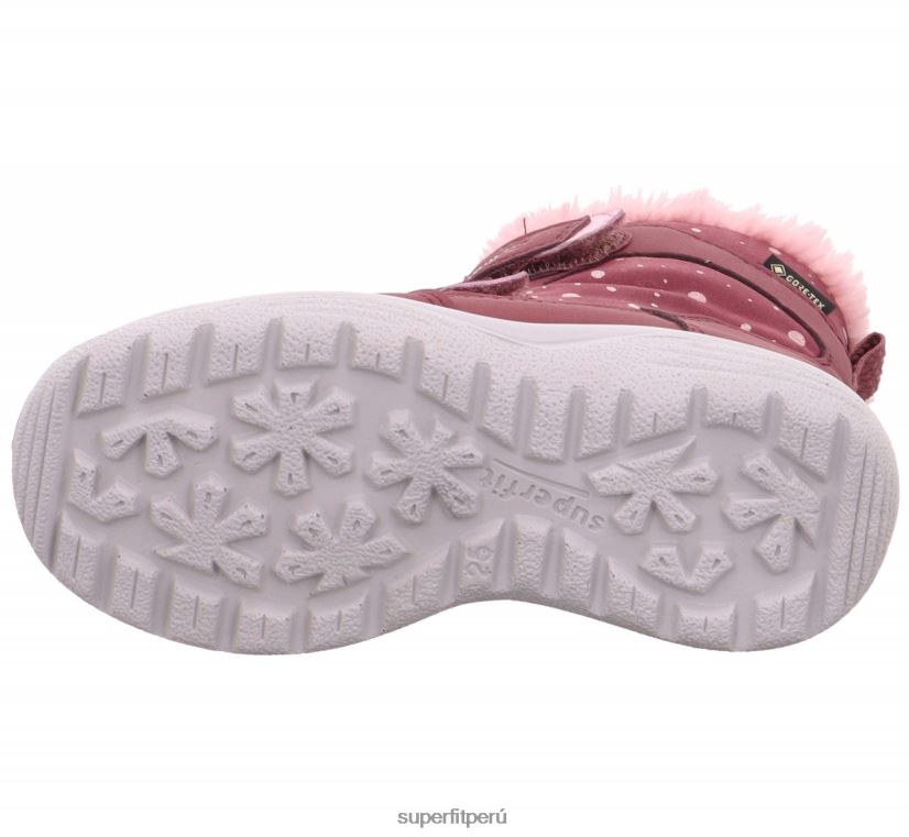 educación física Superfit niños pequeños crystal - bota con cierre de velcro rosa V06L24732 botas