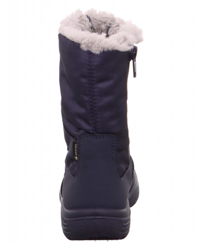 educación física Superfit niños pequeños crystal - bota con cremallera azul V06L24709 botas