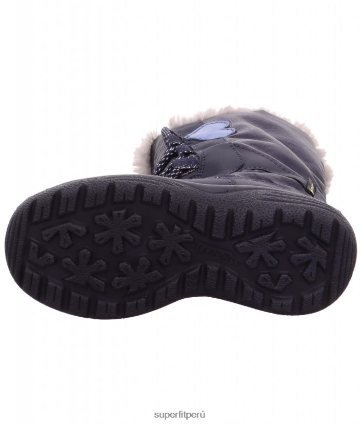 educación física Superfit niños pequeños crystal - bota con cremallera azul V06L24709 botas