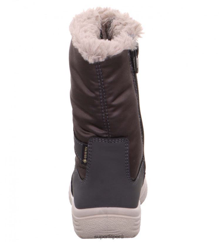 educación física Superfit niños pequeños crystal - bota con cremallera gris V06L24762 botas