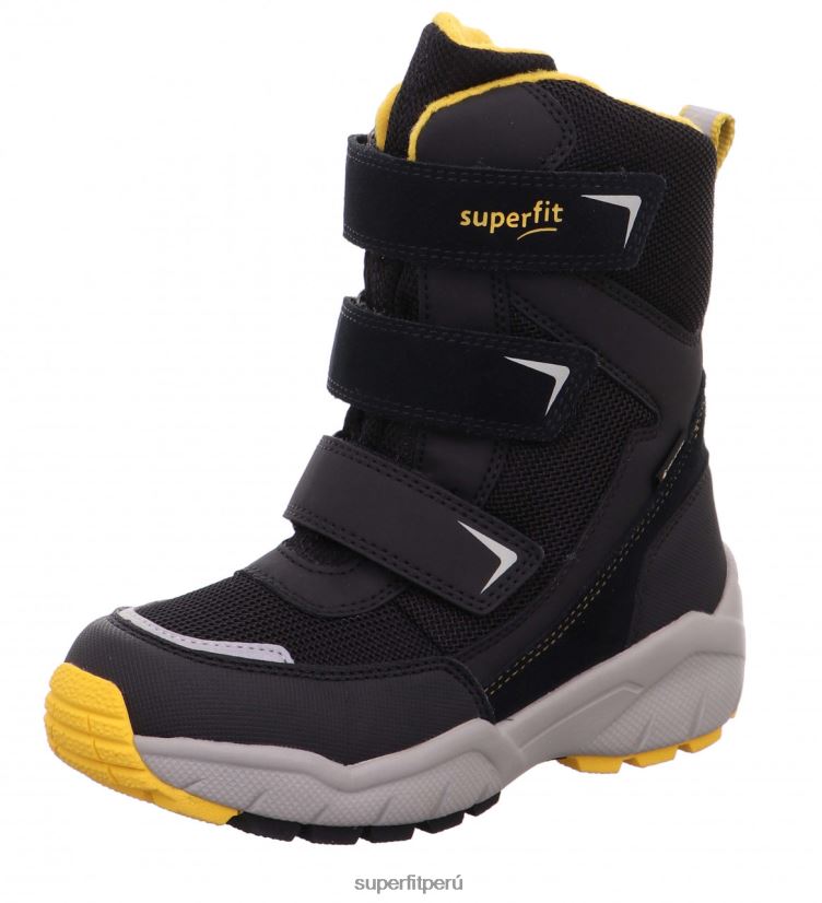 educación física Superfit niños pequeños culusuk 2.0 - bota con cierre de velcro amarillo negro V06L24761 botas