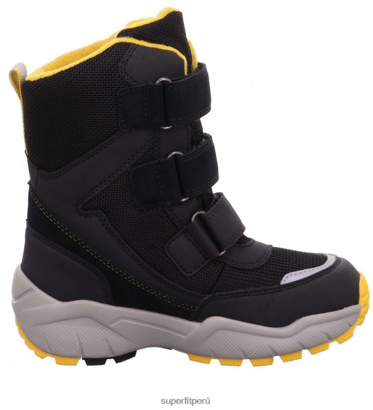 educación física Superfit niños pequeños culusuk 2.0 - bota con cierre de velcro amarillo negro V06L24761 botas
