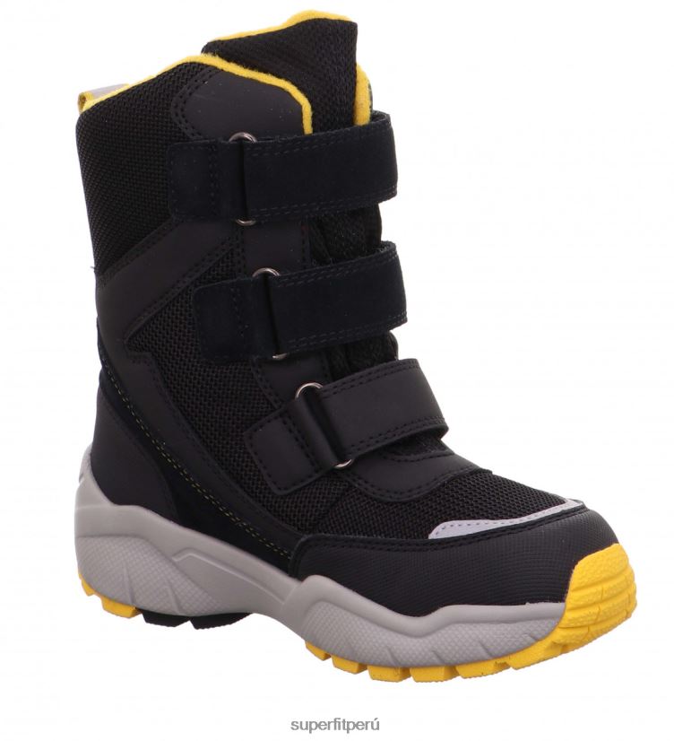 educación física Superfit niños pequeños culusuk 2.0 - bota con cierre de velcro amarillo negro V06L24761 botas