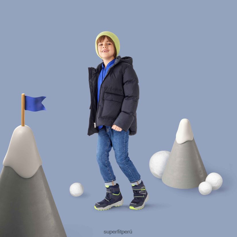 educación física Superfit niños pequeños culusuk 2.0 - bota con cierre de velcro azul amarillo V06L24703 botas