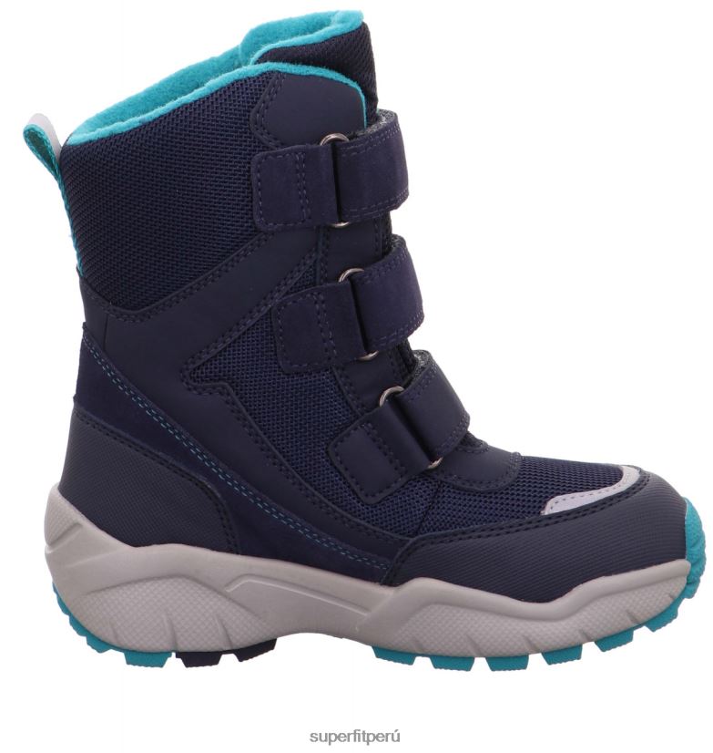 educación física Superfit niños pequeños culusuk 2.0 - bota con cierre de velcro azul verde V06L24741 botas