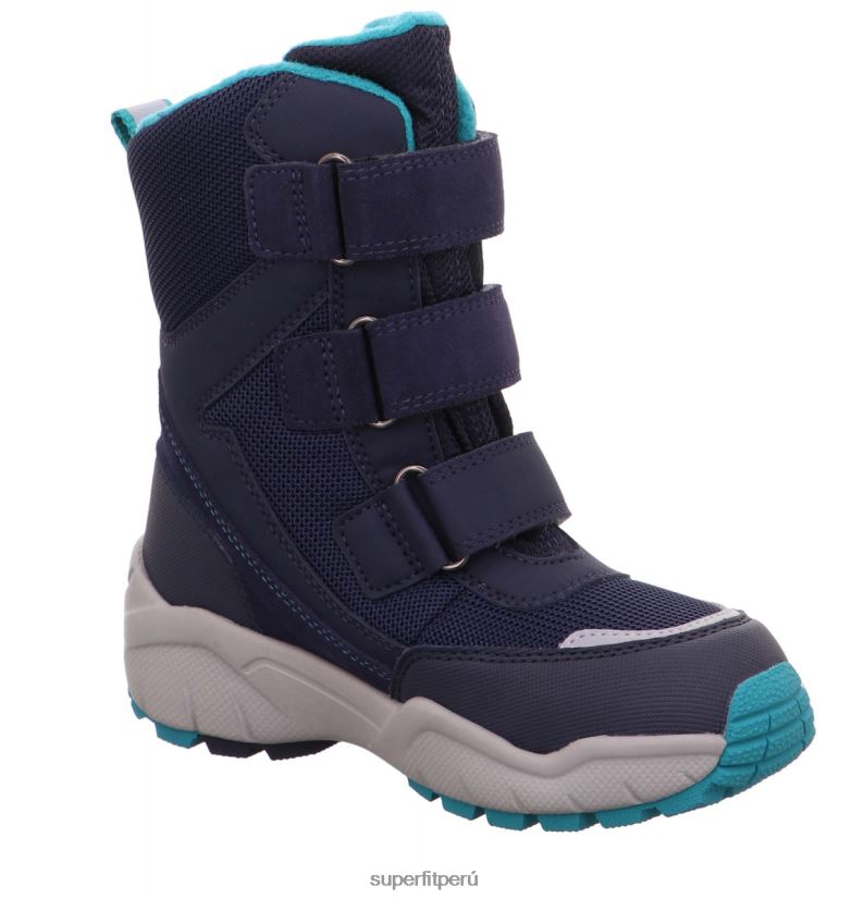 educación física Superfit niños pequeños culusuk 2.0 - bota con cierre de velcro azul verde V06L24741 botas