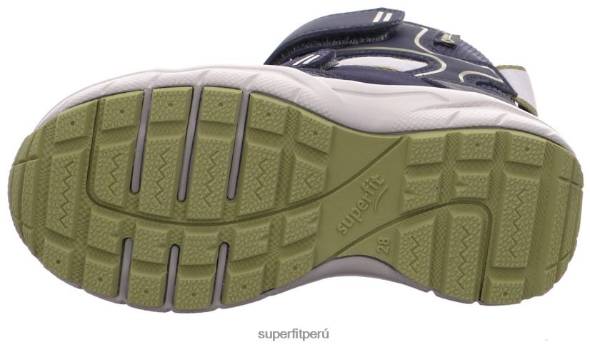 educación física Superfit niños pequeños culusuk 2.0 - bota con cierre de velcro azul verde V06L24760 botas