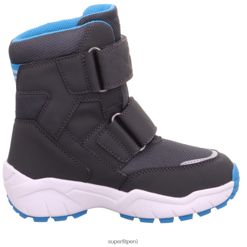 educación física Superfit niños pequeños culusuk 2.0 - bota con cierre de velcro gris/turquesa V06L24716 botas