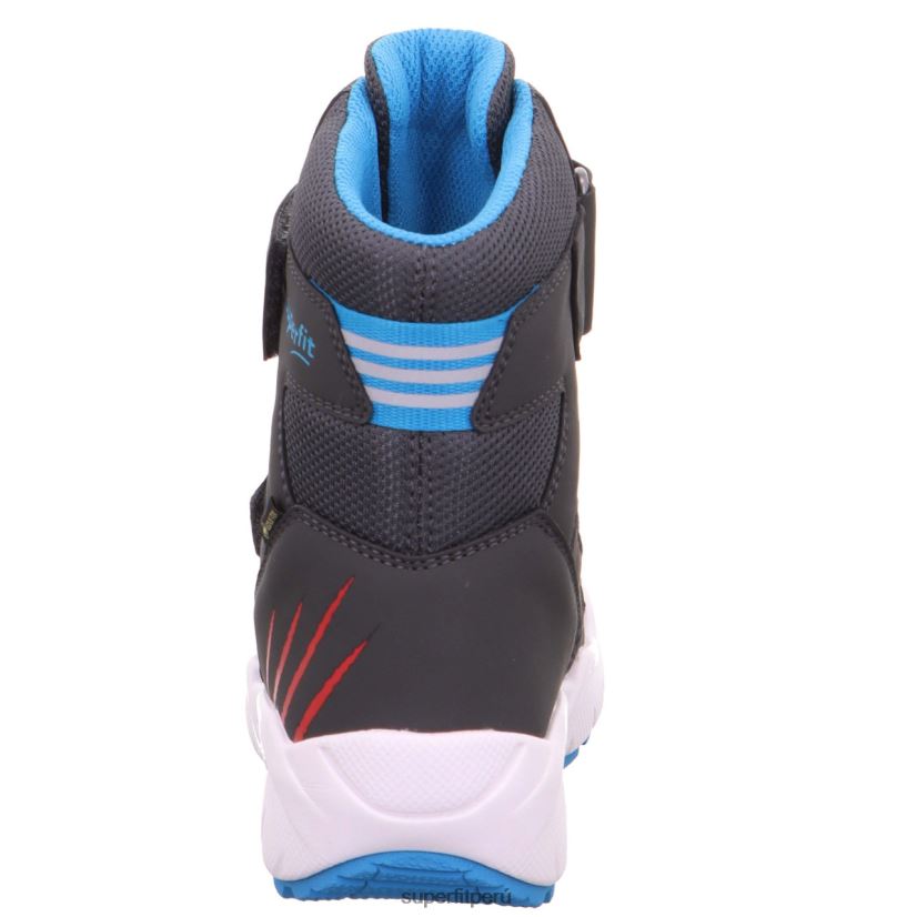 educación física Superfit niños pequeños culusuk 2.0 - bota con cierre de velcro gris/turquesa V06L24716 botas