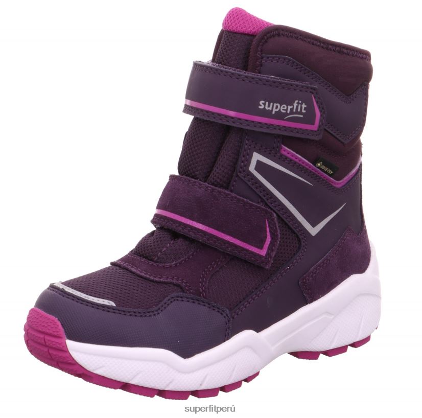 educación física Superfit niños pequeños culusuk 2.0 - bota con cierre de velcro morado/rosa V06L24695 botas