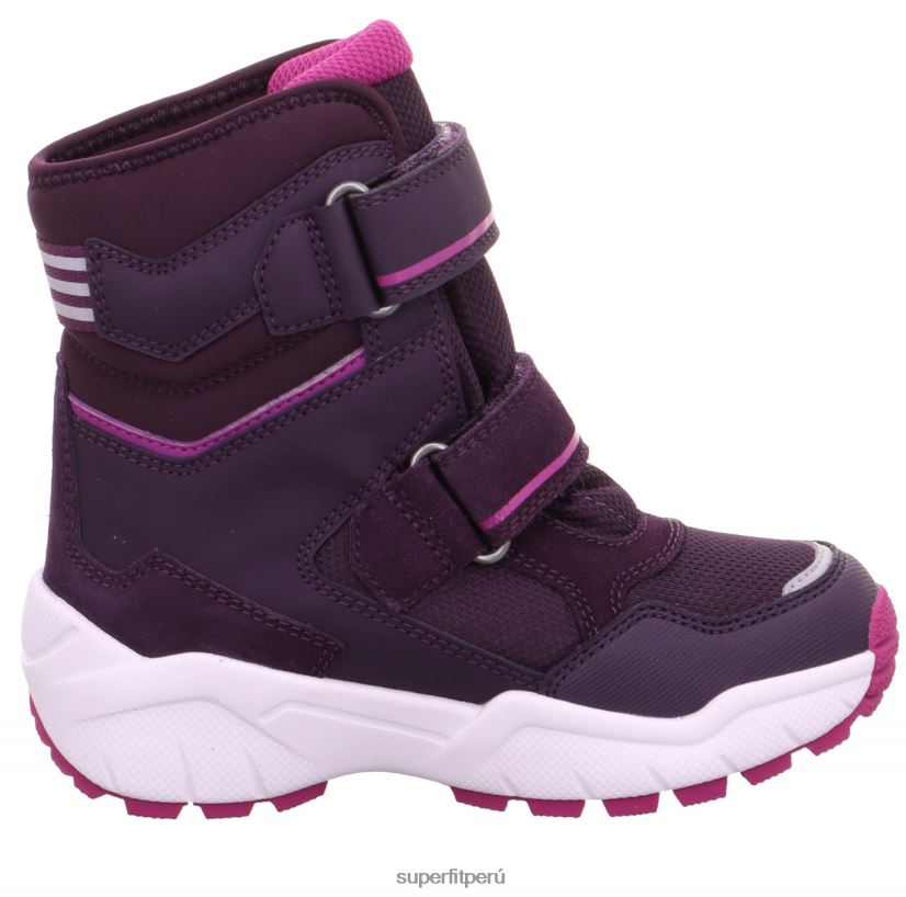 educación física Superfit niños pequeños culusuk 2.0 - bota con cierre de velcro morado/rosa V06L24695 botas