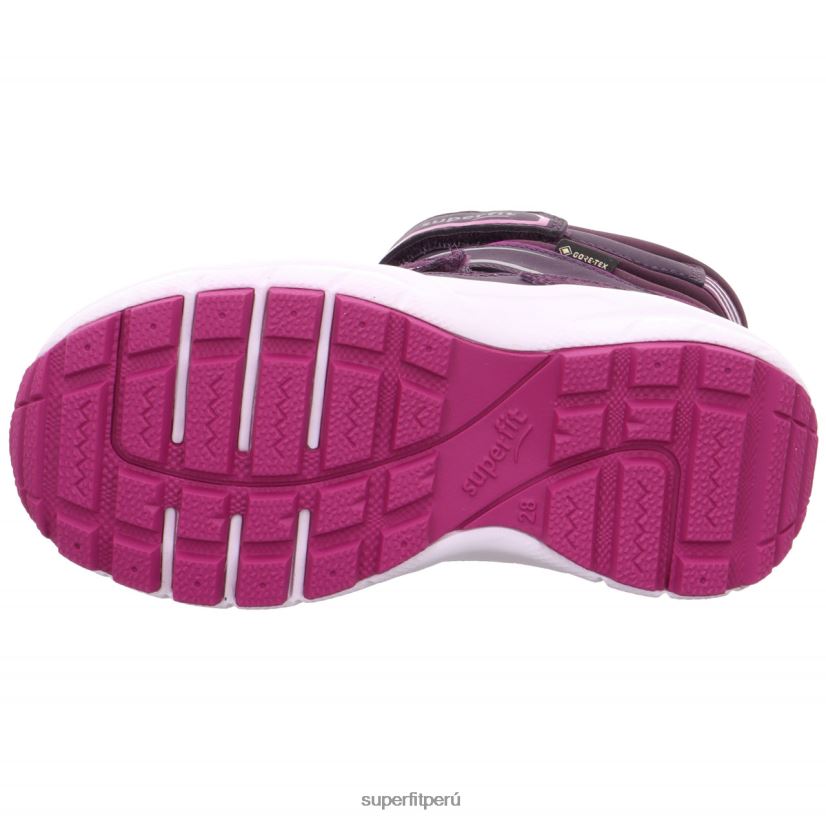 educación física Superfit niños pequeños culusuk 2.0 - bota con cierre de velcro morado/rosa V06L24695 botas